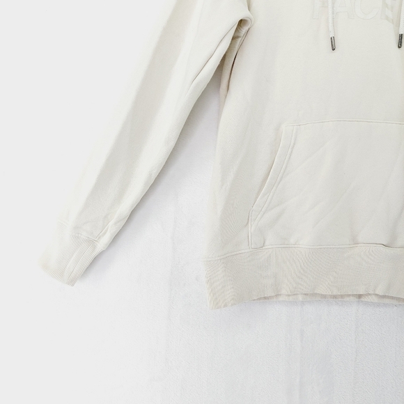 The North Face Women's White Cotton White Chest Logo Hoodie P2444 - Picture 3 of 9